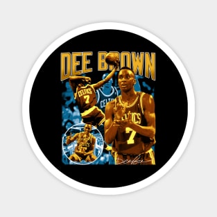 Dee Brown Basketball Legend Signature Vintage Retro 80s 90s Bootleg Rap Style Magnet